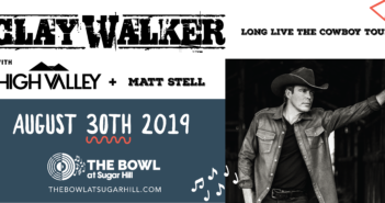 Clay Walker @ The Bowl at Sugar Hill August 30th. Tickets On Sale Now!!