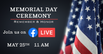 Memorial Day Ceremony May 25 11 am